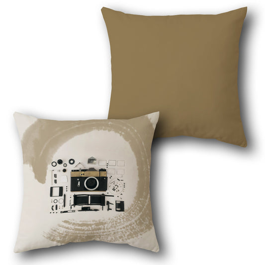 Vintage Camera    Design Cushion Single (Front & Back)