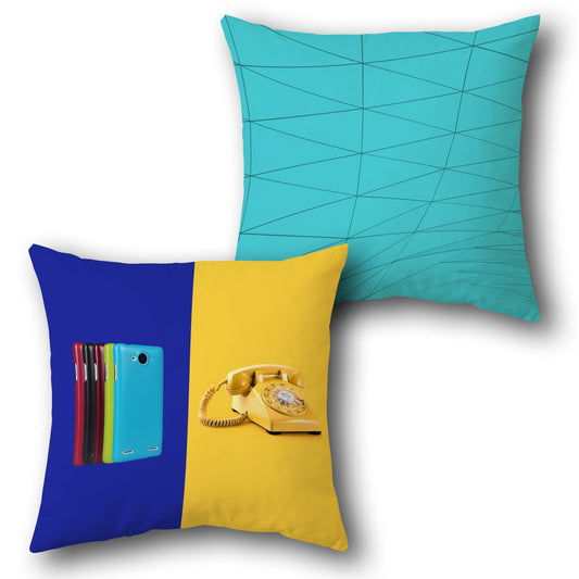 Retro Tech    Design Cushion Single (Front & Back)