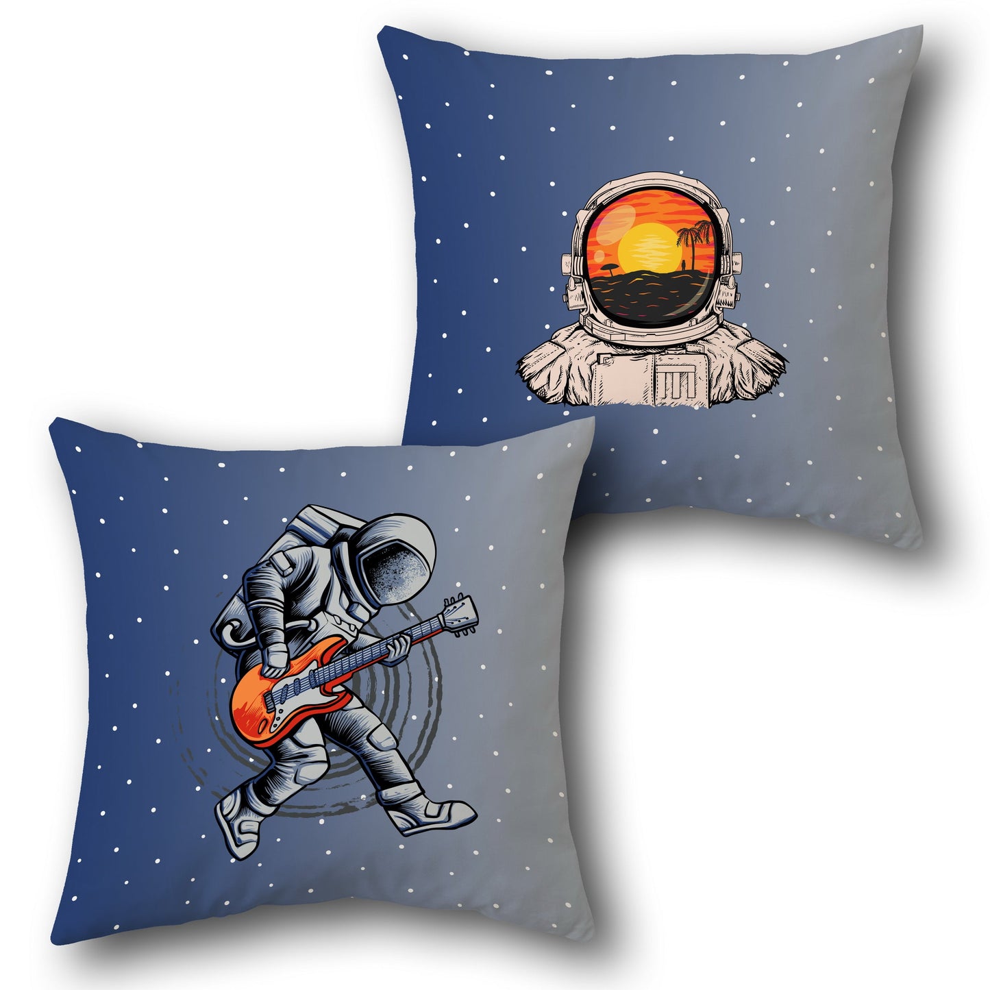Space Rocker Throw    Design Cushion Single (Front & Back)