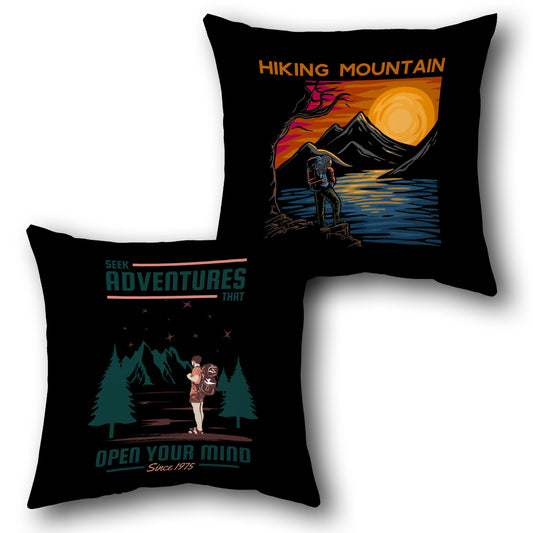 Hiking Explorer   Design Cushion Single (Front & Back)