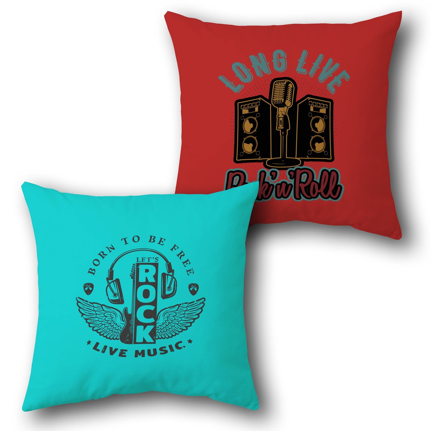 Rock 'n' Roll Freedom   Design Cushion Single (Front & Back)