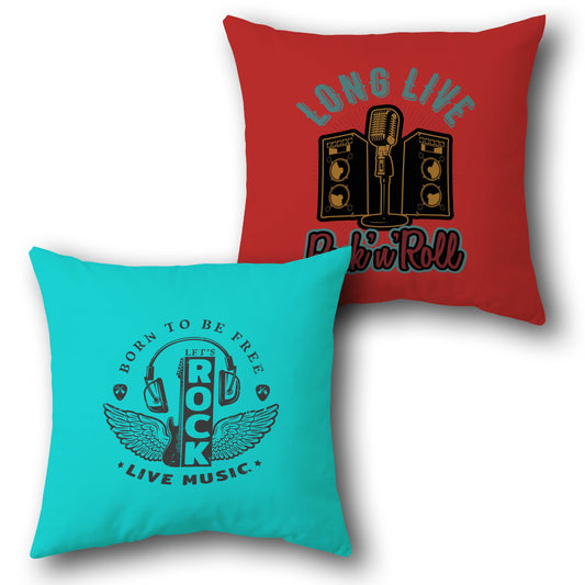 Rock 'n' Roll Freedom   Design Cushion Single (Front & Back)