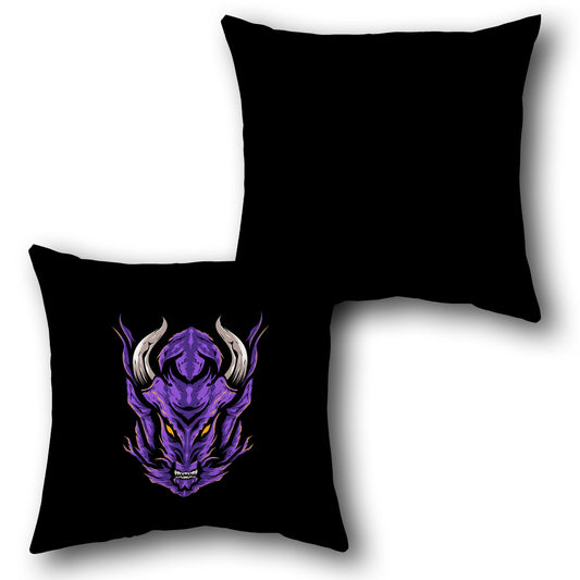 Mythic Demon   - Shadow Black Design Cushion Single (Front & Back)