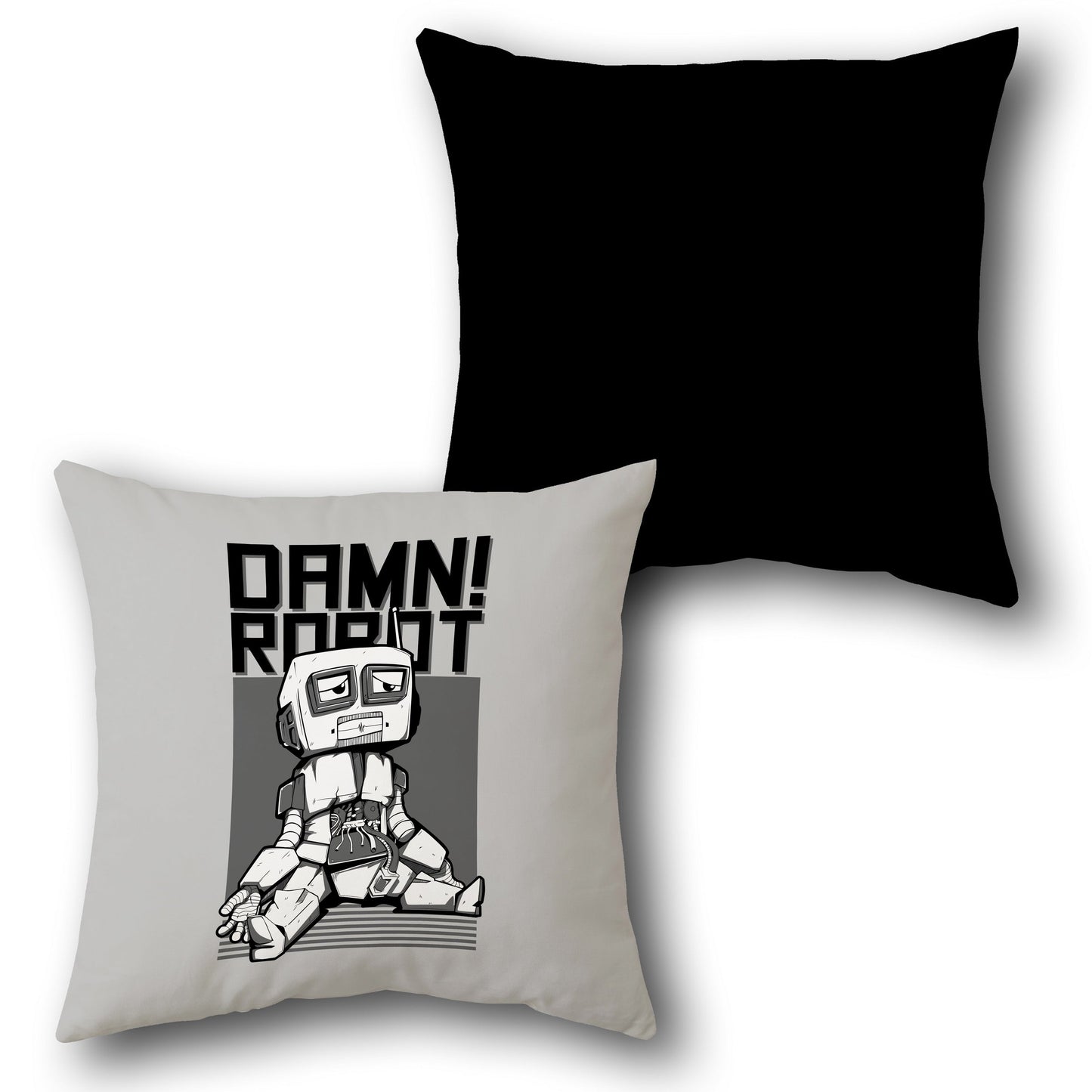 Damn Robot    Design Cushion Single (Front & Back)