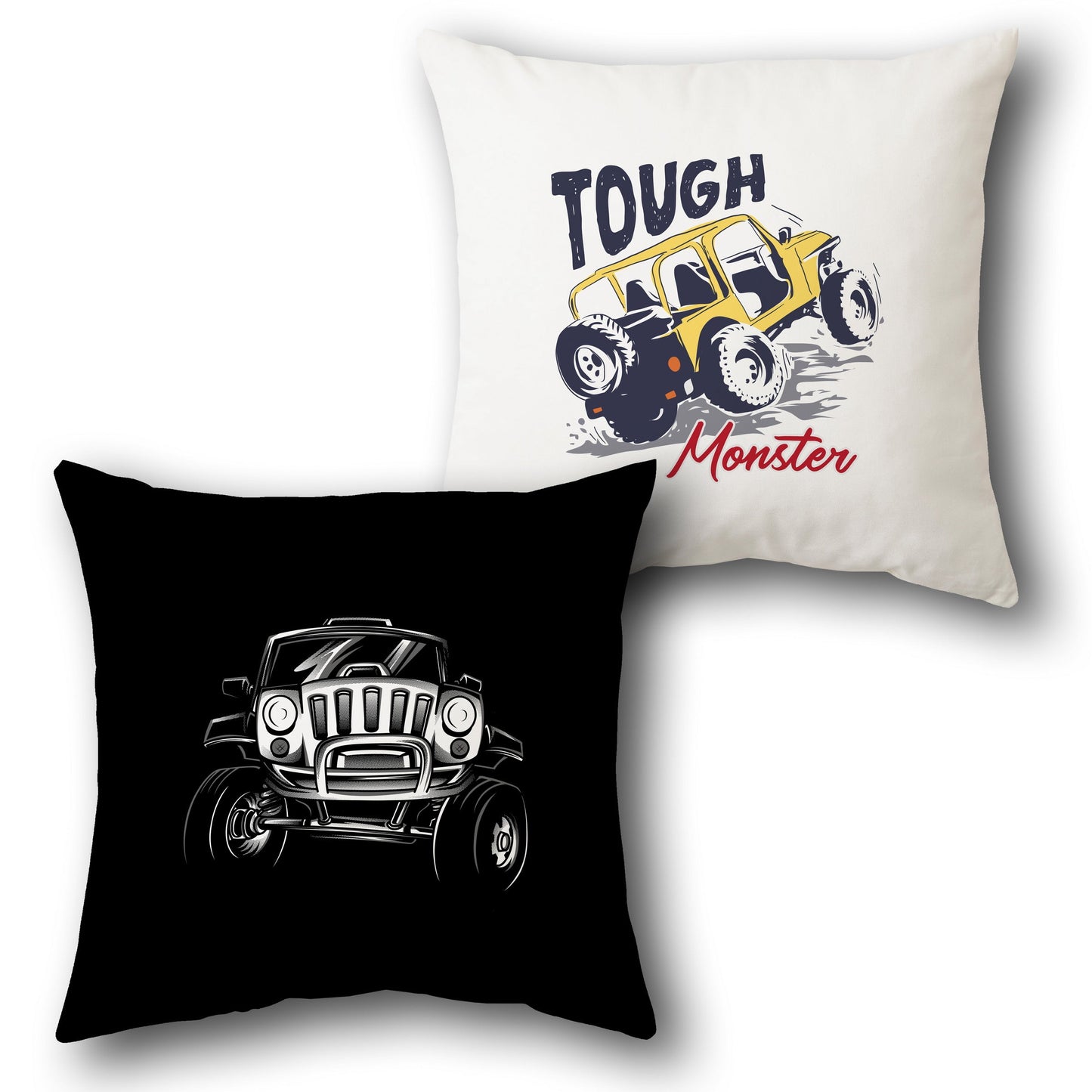 Vintage Retro Buckle Up I Want To Try Something Offroad Car Throw  Design Cushion Single (Front & Back)