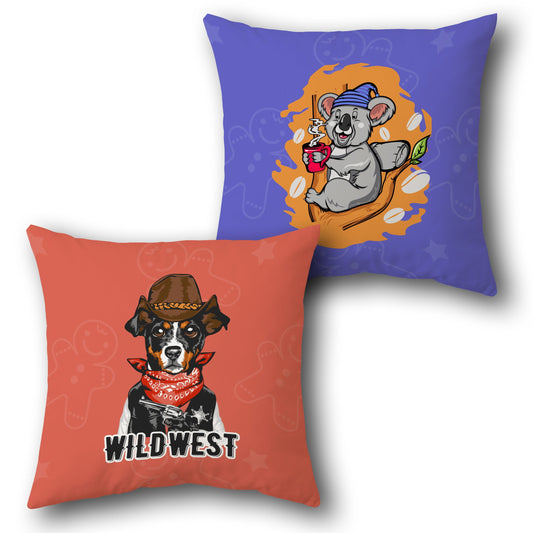Wildlife Adventures Decorative   –   Design Cushion Single (Front & Back)