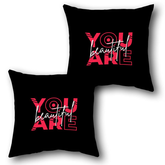 You Are Beautiful    Design Cushion Single (Front & Back)