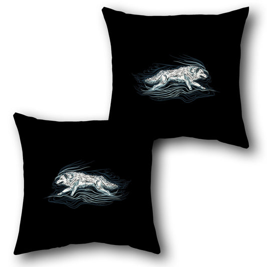 Mystic Wolf    Design Cushion Single (Front & Back)