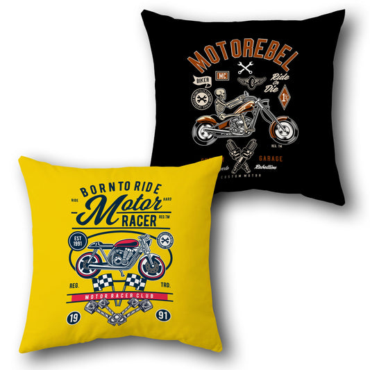 Motor Rebel Racer Cushion (, Front & Back)
