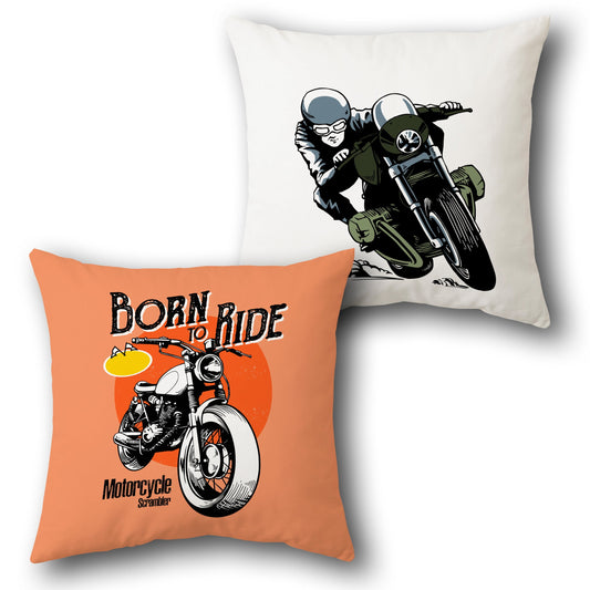 Born to Ride Cushion (Front & Back)