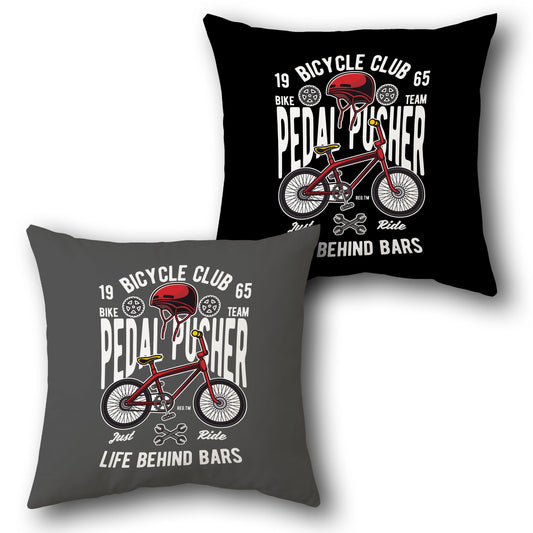 Gray Black Pedal Pusher Cushion (Front & Back)