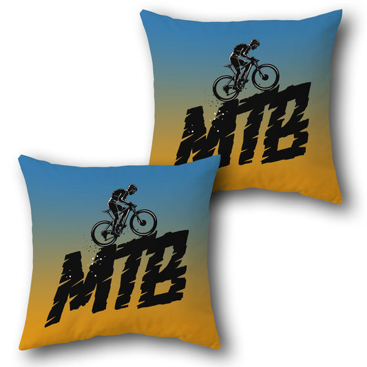 Blue Yellow MTB Cushion (Front & Back)