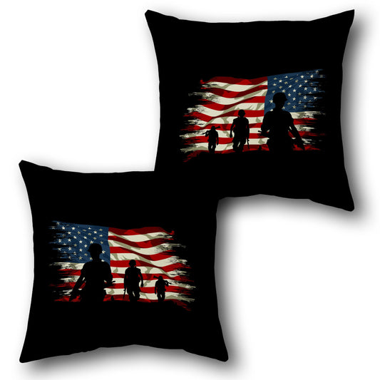 "Retro Surf Camper Cushion" (Front & Back Design)