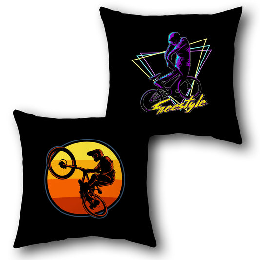"Coastal Skateboard Vibes Cushion" (Front & Back Design)