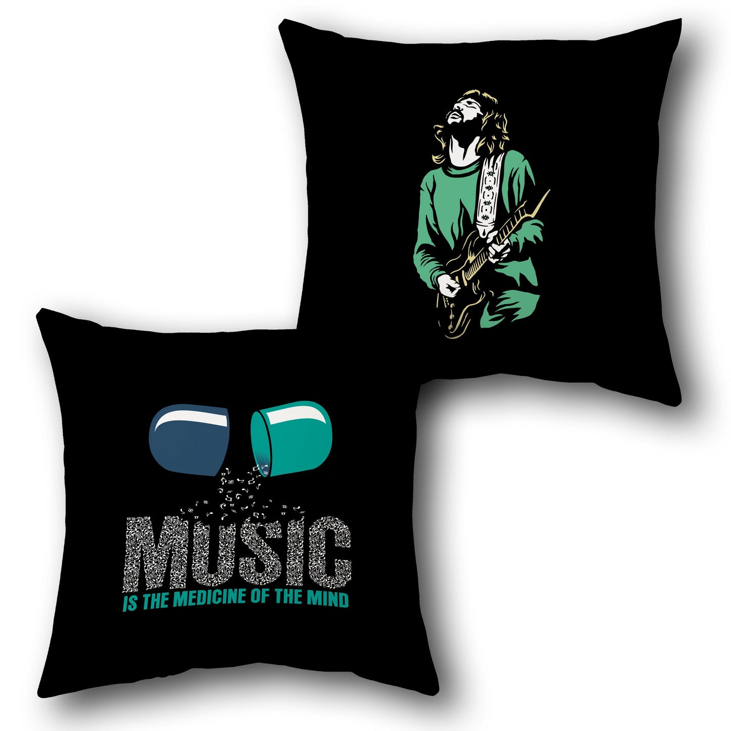 "Skull Rock Racer Cushion" (Front & Back Design)