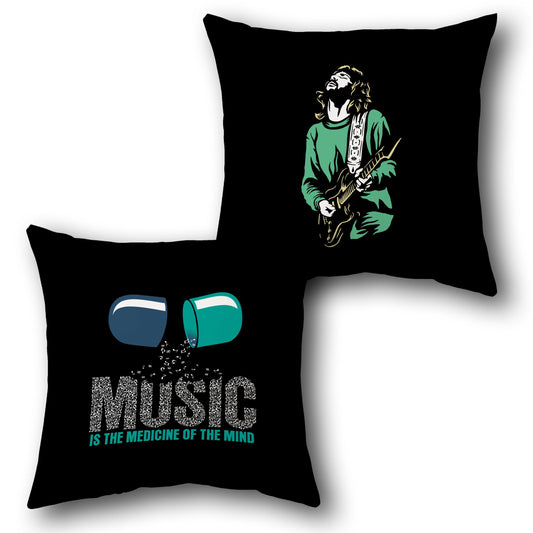 "Skull Rock Racer Cushion" (Front & Back Design)