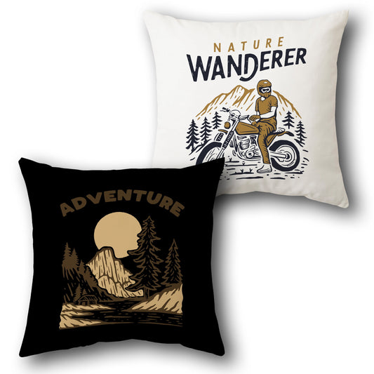 Mountain Echoes Route 66 Cushion (Front & Back)