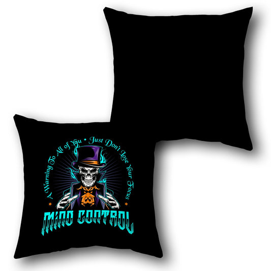 Mind Control Skeleton Cushion (, Front & Back)