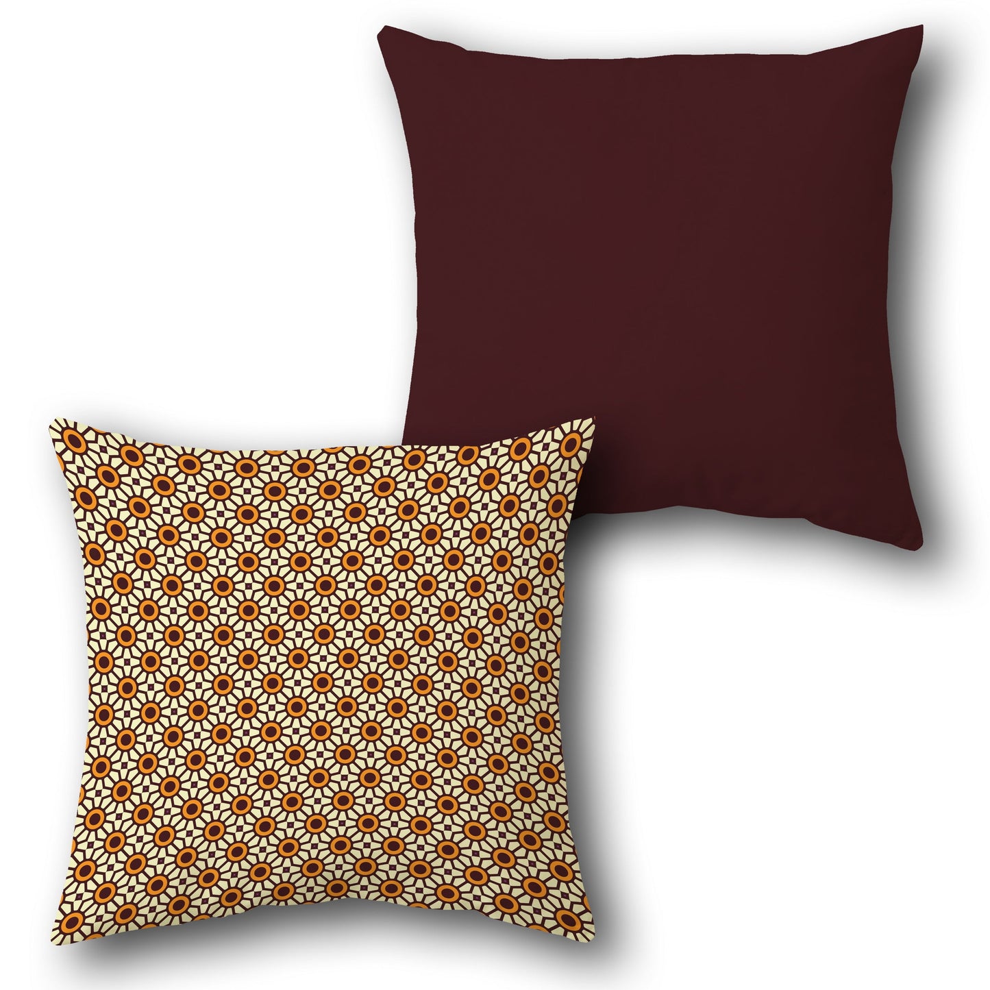 Geometric Pattern Throw   Design Cushion Single (Front & Back)