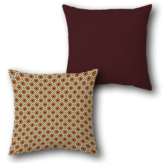 Geometric Pattern Throw   Design Cushion Single (Front & Back)