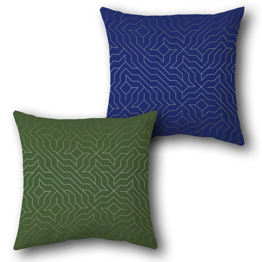 Maze Geometric   Design Cushion Single (Front & Back)