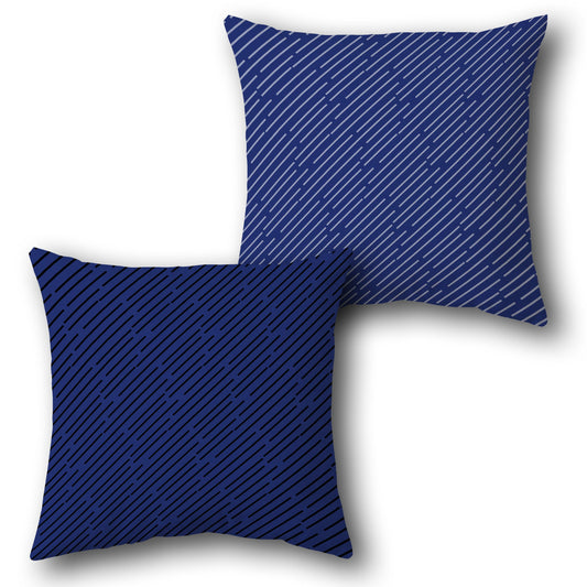 Striped Geometric   Design Cushion Single (Front & Back)