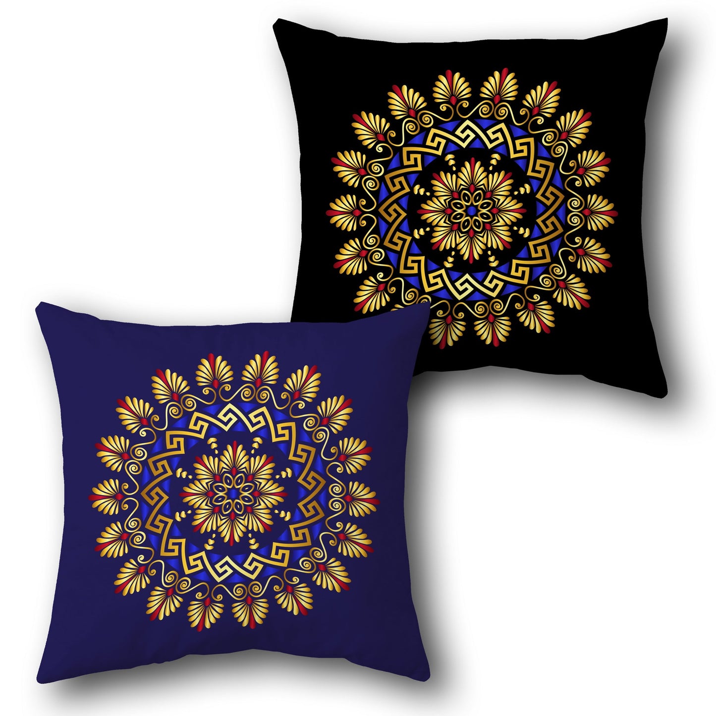 Greek Motif   Design Cushion Single (Front & Back)