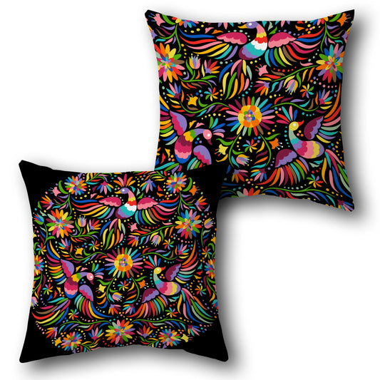 Vibrant Hummingbird   Design Cushion Single (Front & Back)
