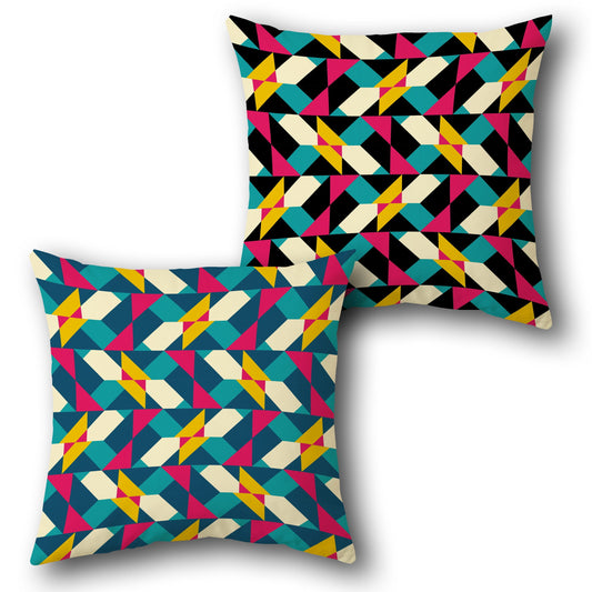 Colorful Chevron   Design Cushion Single (Front & Back)