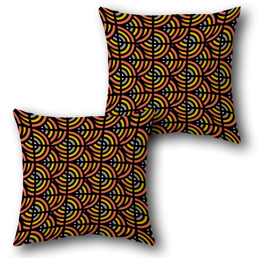 Retro Wave   Design Cushion Single (Front & Back)
