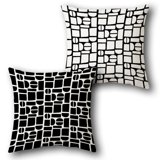 Abstract Block   Design Cushion Single (Front & Back)