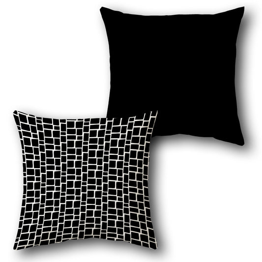 Modern Grid   Design Cushion Single (Front & Back)