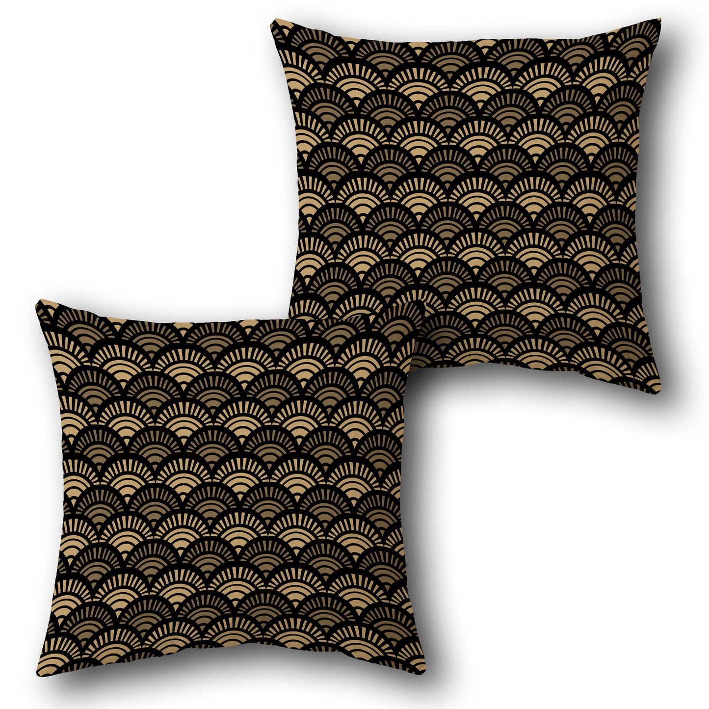 Art Deco Wave Throw s  Design Cushion Single (Front & Back)