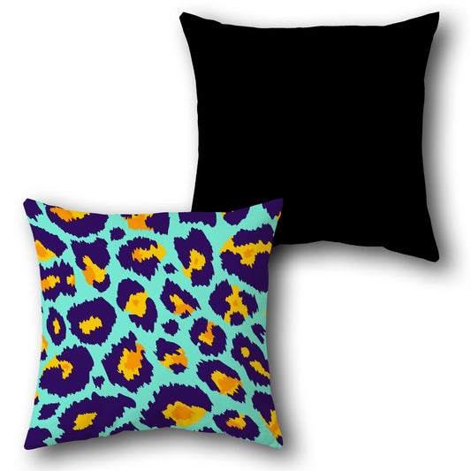 Leopard Print Throw s  Design Cushion Single (Front & Back)
