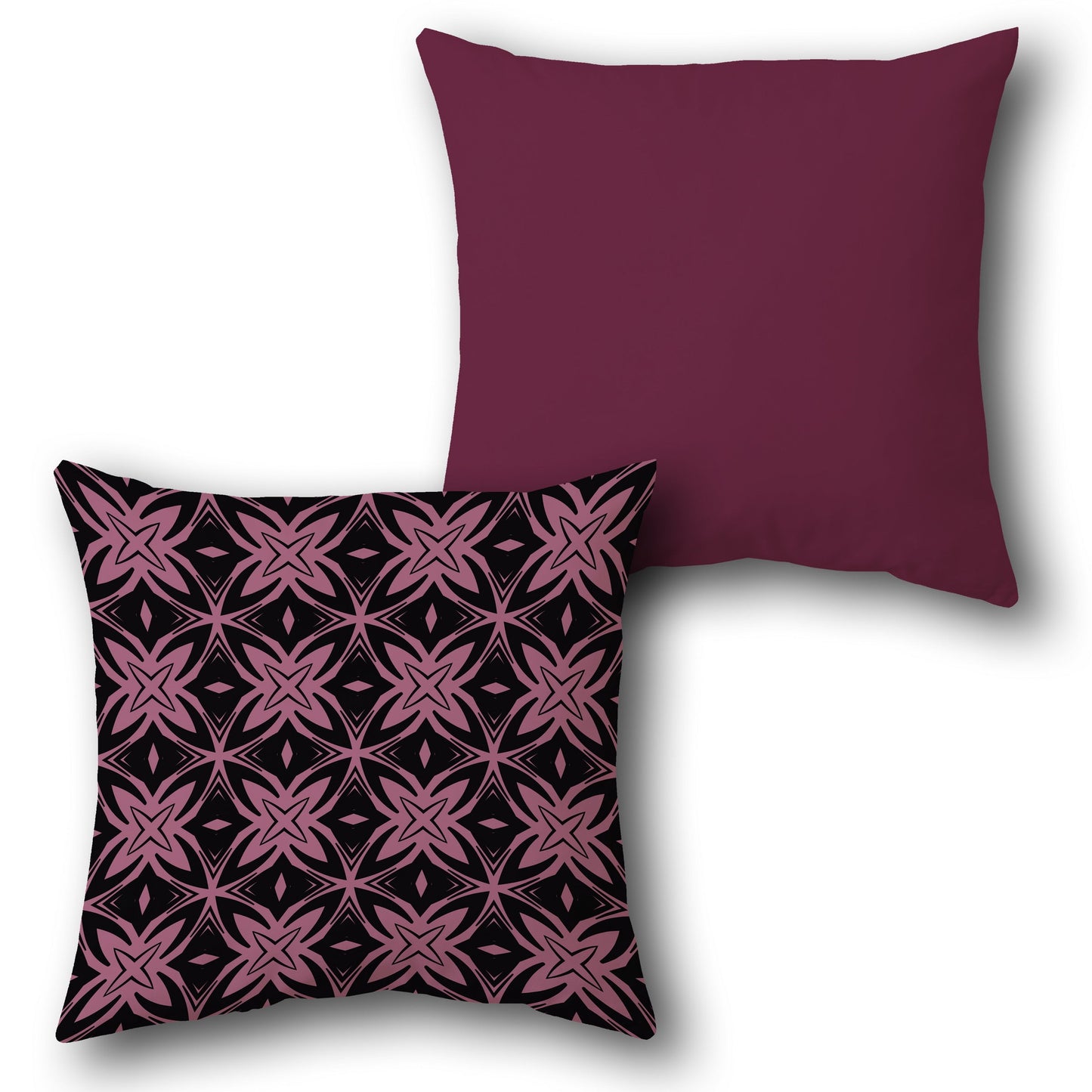 Plum Elegance Decorative  Design Cushion Single (Front & Back)