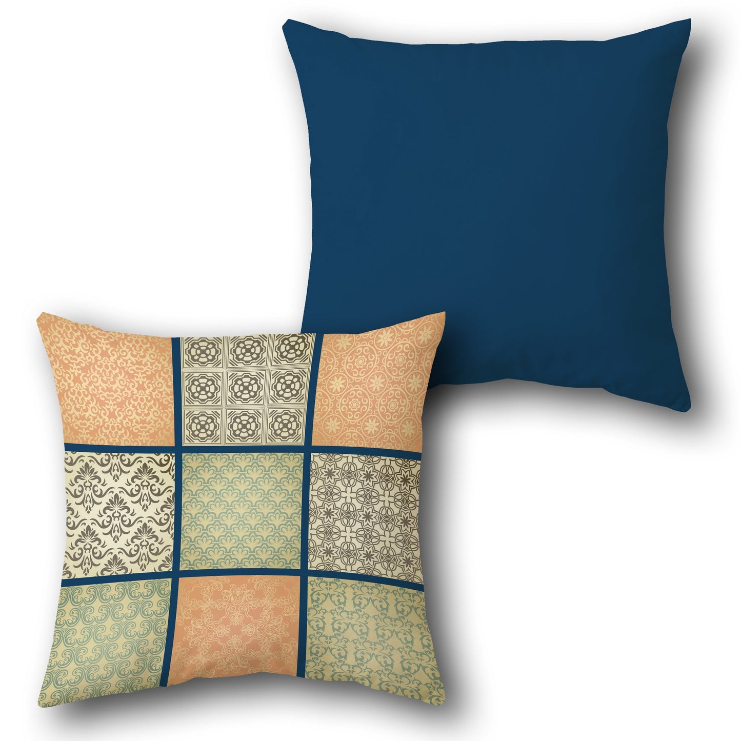 Vintage Patchwork  Design Cushion Single (Front & Back)