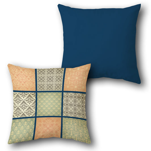 Vintage Patchwork  Design Cushion Single (Front & Back)
