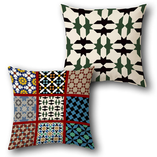 Midnight Palms  Design Cushion Single (Front & Back)