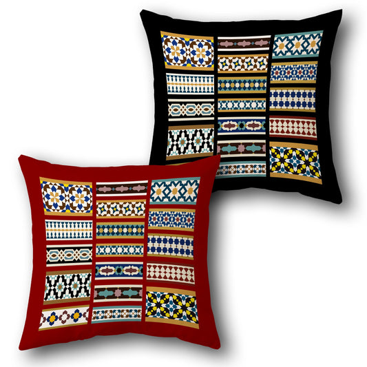 Frosty Pines  Design Cushion Single (Front & Back)
