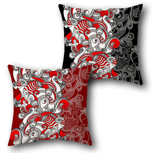 Neon Fox  Design Cushion Single (Front & Back)