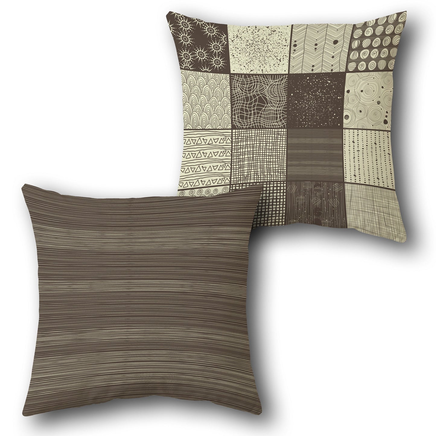 Patchwork Elegance Cushion (Front & Back)