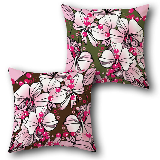 Orchid Bliss Cushion Single (Front & Back)