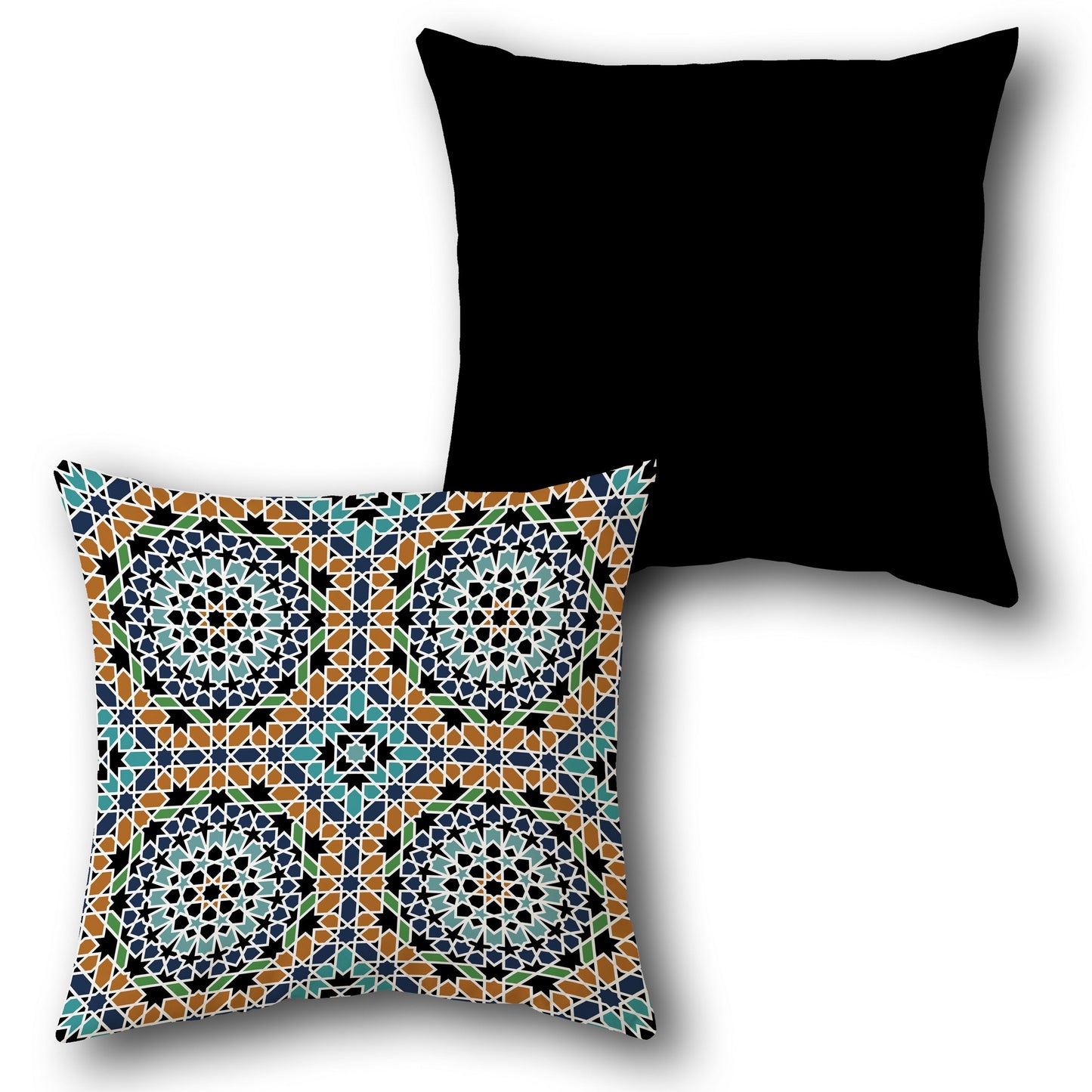 Mosaic Star Design Cushion Single (Front & Back)