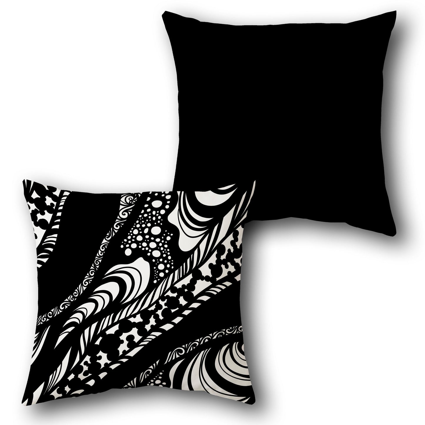 Swirl Elegance Cushion Single (Front & Back)