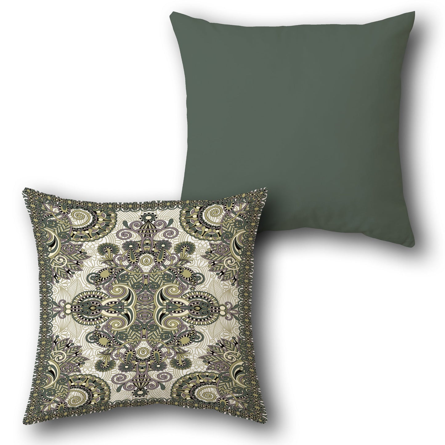 Ornate Paisley Cushion Single (Front & Back)