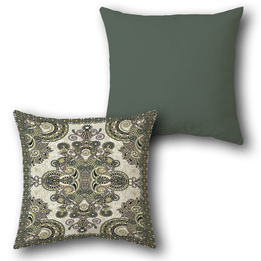 Ornate Paisley Cushion Single (Front & Back)