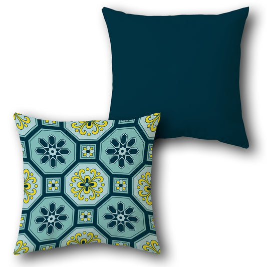 Floral Tile Cushion Single (Front & Back)