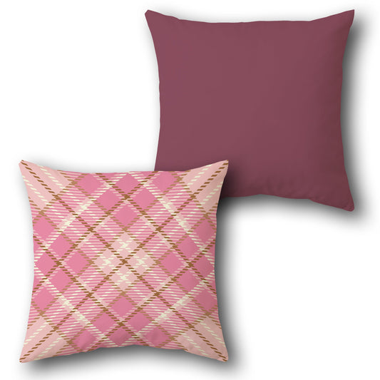 Timeless Plaid Cushion Single (Front & Back)