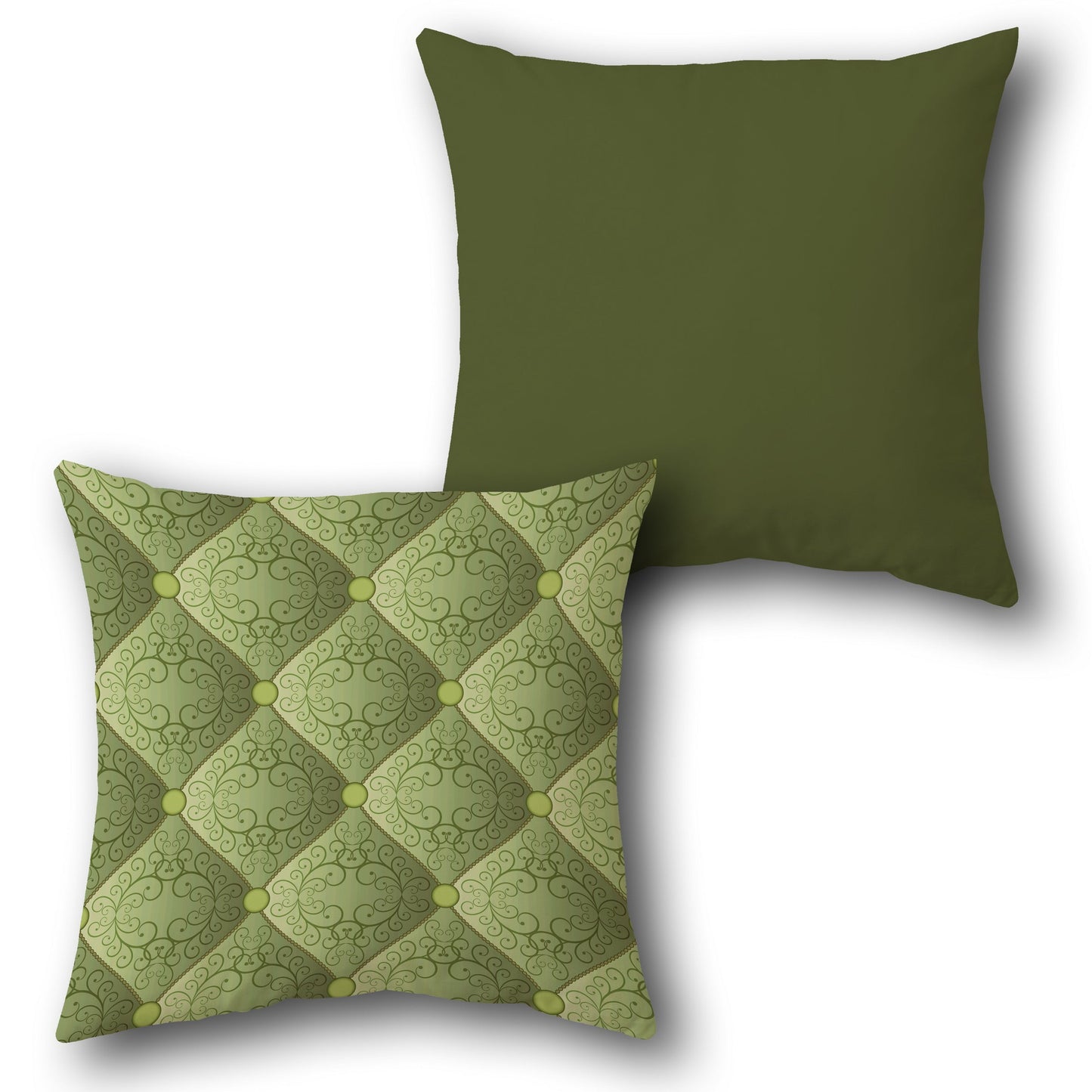 Verdant Elegance Cushion (Front & Back)