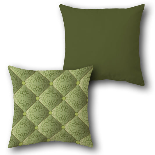 Verdant Elegance Cushion (Front & Back)